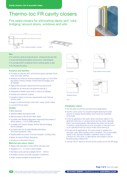 cavity closers 1 - Timloc Building Products
