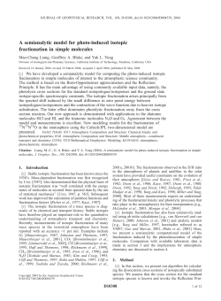 induced isotopic fractionation in simple molecules