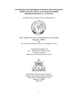 Synthesis and biological activities of