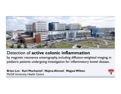 Detection of active colonic inflammation