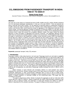 co2 emissions from passenger transport in india: 1950-51 to 2020-21