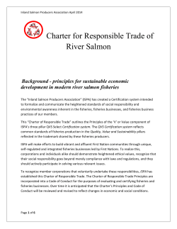 Charter for Responsible Trade of River Salmon