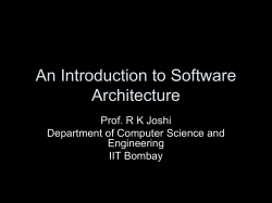 A Framework for Information Systems Architecture