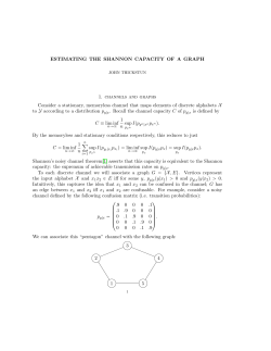 Estimating the Shannon capacity of a graph