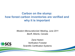 How Forest Carbon Inventories are Verified and Why it is Important