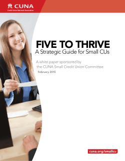 Five to Thrive - Montana Credit Union