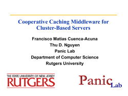 CCM:A cooperative caching midleware layer - Research