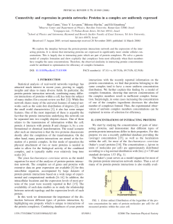 Connectivity and expression in protein networks: Proteins in a