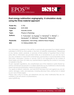 Dual energy subtraction angiography: A simulation study