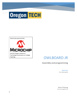 Owlboard jr - Oregon Institute of Technology