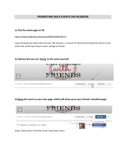 promoting roca events on facebook