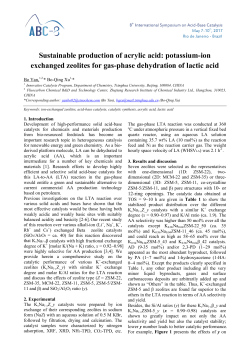 Sustainable production of acrylic acid: potassium
