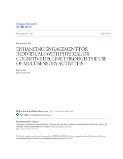 enhancing engagement for individuals with physical or cognitive