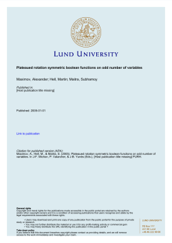 Plateaued rotation symmetric boolean functions on odd number of