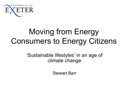 Moving from Energy Consumers to Energy Citizens