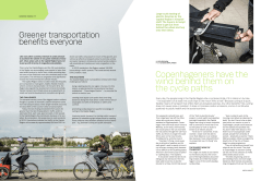 Copenhageners have the wind behind them on the cycle paths