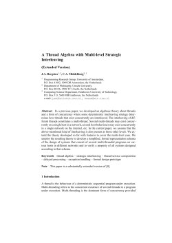 A Thread Algebra with Multi-level Strategic