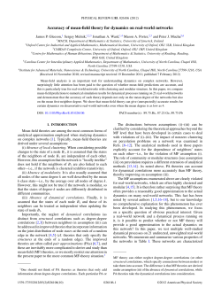 Accuracy of mean-field theory for dynamics on real