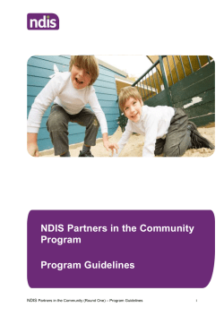 NDIS PGs FINAL - Department of Social Services