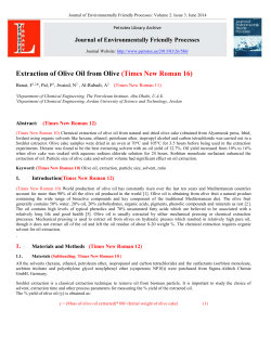 Journal of Environmentally Friendly Processes