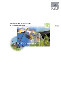 Rhepanol roofing membrane system sets ecological standards