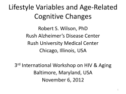 Lifestyle Variables and Age