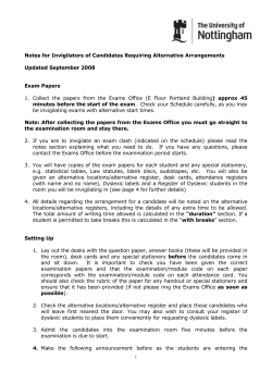 InvigilatorsNotesAlternativeExams