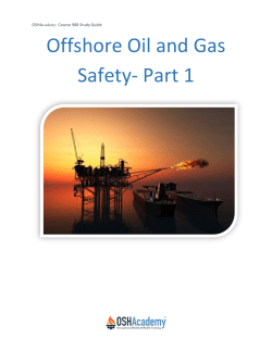 Offshore Oil and Gas Safety- Part 1