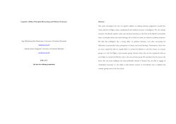 Cognitive Ability, Principled Reasoning and Political