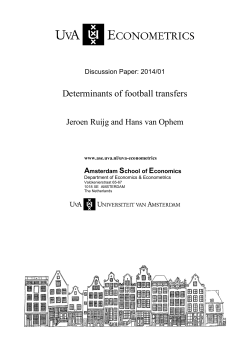 Determinants of football transfers