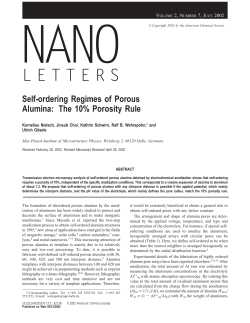 Self-ordering Regimes of Porous Alumina: The 10% Porosity Rule