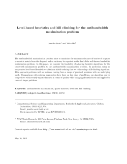 Level-based heuristics and hill climbing for the antibandwidth