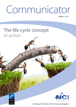 The life cycle concept in action - NCI Agency