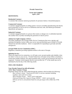 Fireside Natural Gas Terms and Conditions April 1, 2017