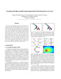 Learning stick-figure models using nonparametric Bayesian priors