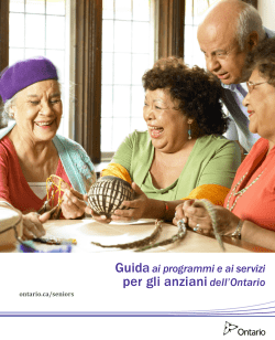 A Guide to Programs and Services for Seniors in Ontario