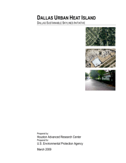 Dallas Urban Heat Island Report