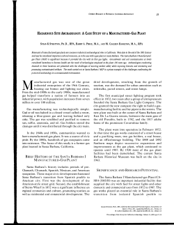 hazardous site archaeology: a case study of amanufactured