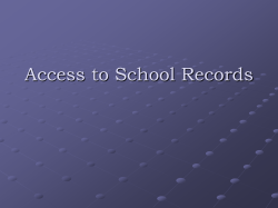 Student Records (PowerPoint)