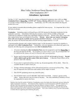 After Graduation Attendance Agreement