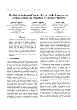The Role of Social and Cognitive Factors in the Emergence of