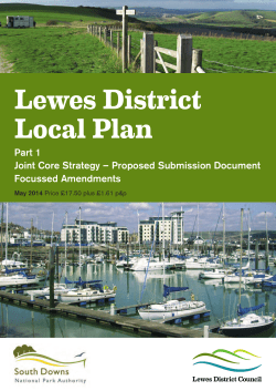 Lewes District Local Plan - Part 1 Joint Core Strategy Focussed