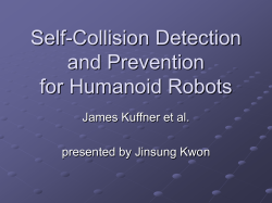Self-Collision Detection and Prevention for Humanoid Robots