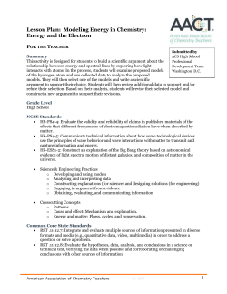 Energy and the Electron - American Chemical Society