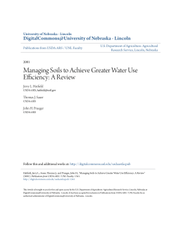Managing Soils to Achieve Greater Water Use Efficiency: A Review
