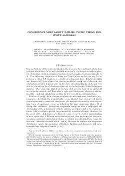 CONGRUENCE MODULARITY IMPLIES CYCLIC TERMS FOR
