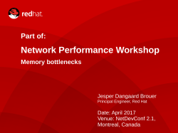Network Performance Workshop
