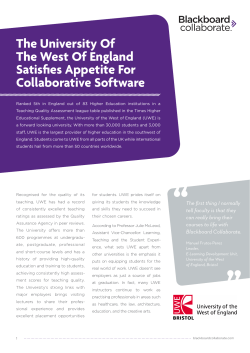 The University Of The West Of England Satisfies