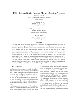 Policy Explanation in Factored Markov Decision Processes