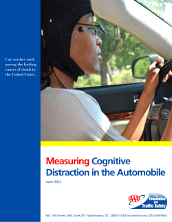 Measuring Cognitive Distraction in the Automobile